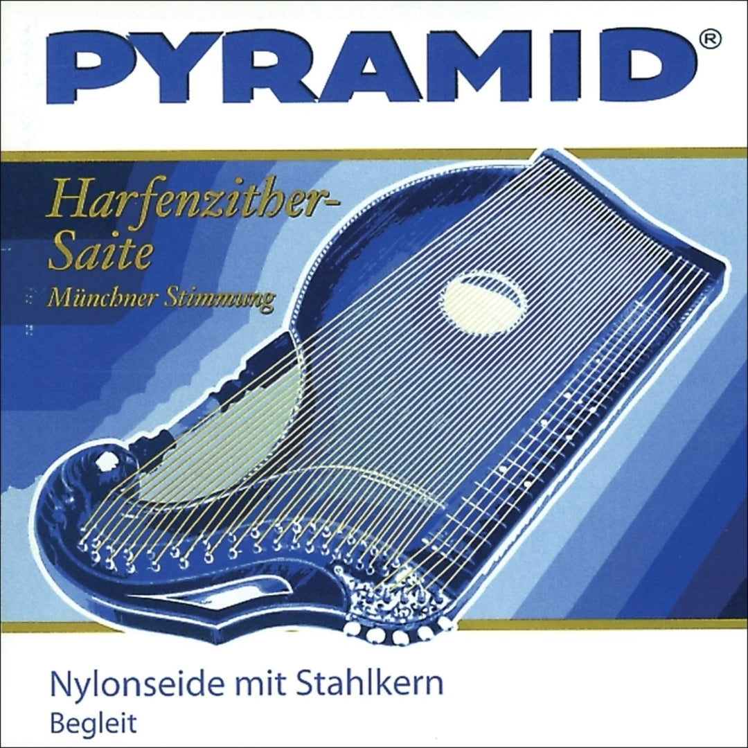 Pyramid Strings para cítara Nylon silk with steel core.Harp-/Air Zither - set (612/Ba)