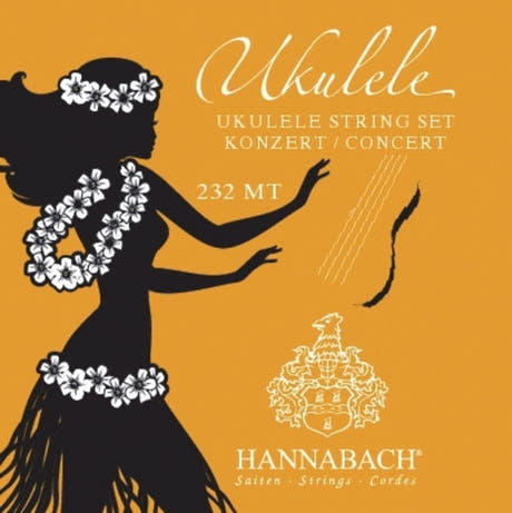 Hannabach 232 juego de cuerdas para ukelele de concierto, afinación hawaiana