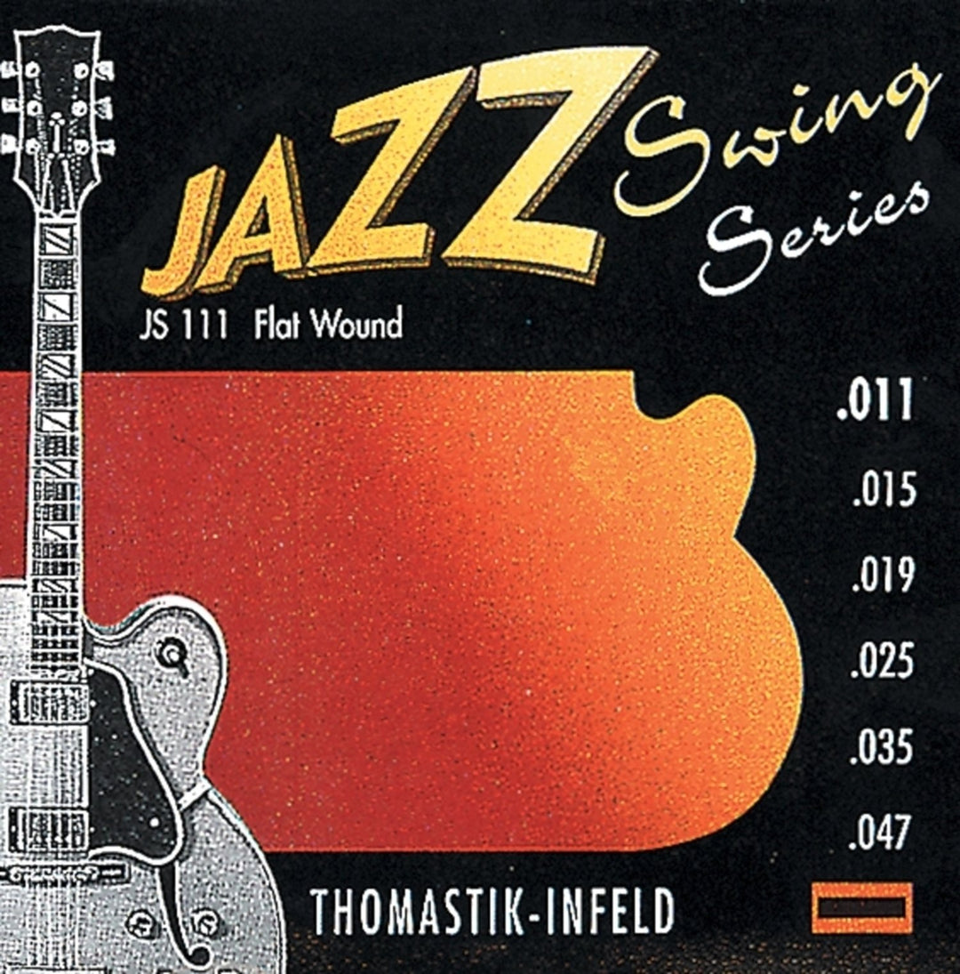 Thomastik-Infeld cuerdas para guitarra eléctrica Jazz Swing Series Nickel Flat Wound - Set 011 flatwound (JS111)