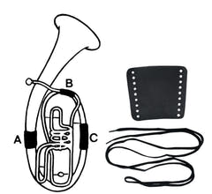 GEWA protector de válvulas de cuero para corno tenor, parte A