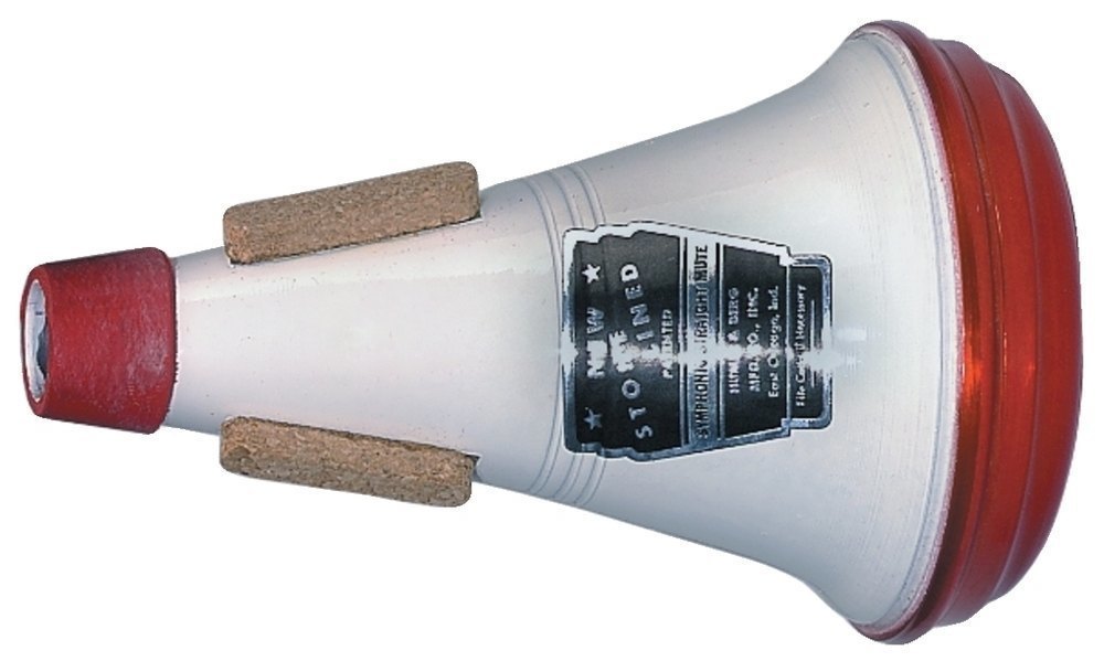 Humes & Berg Symphonic 175 sordina straight para trombón bajo, roja y blanca