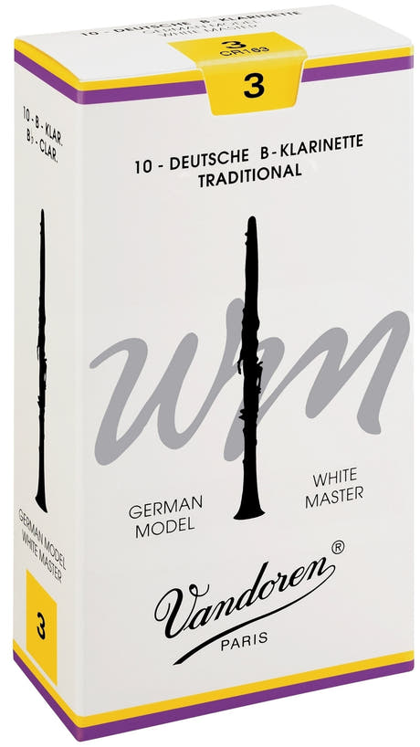 Vandoren Lengüetas para clarinete Bb White Master - 3 1/2