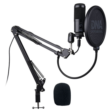 DNA CM USB KIT Kondensator USB Mikrofon med Boom Arm og Popfilter