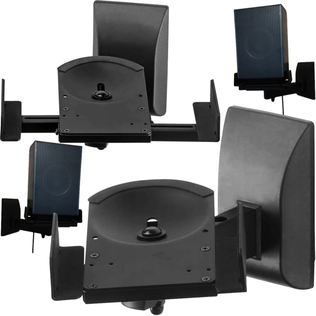 Soportes de pared para altavoces, juego de 2 unidades (25kg)