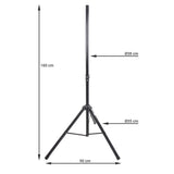 Soporte para altavoz (120-160cm, 50 kg)