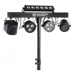 LIGHT4ME T-BAR LASER STROBE LED PAR DERBY UV IR multiefecto