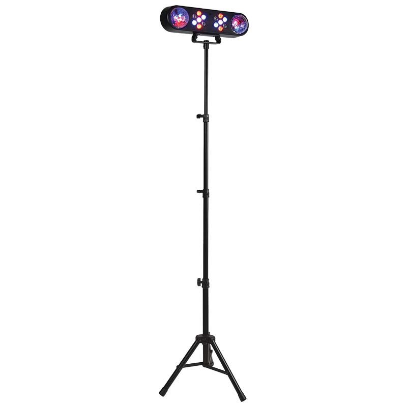 LIGHT4ME MAGIC BAR efecto de bola de discoteca LED PAR + stand + mando a distancia