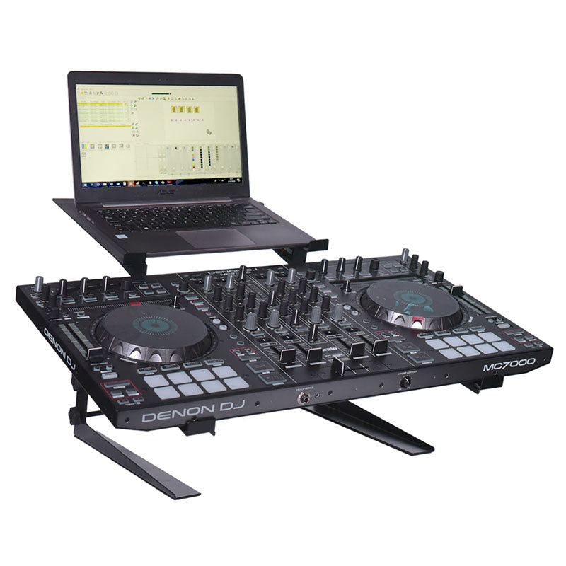Soporte para portátil para DJ, controlador y mezclador