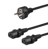 IEC Y-split Cable de Alimentación (250cm)