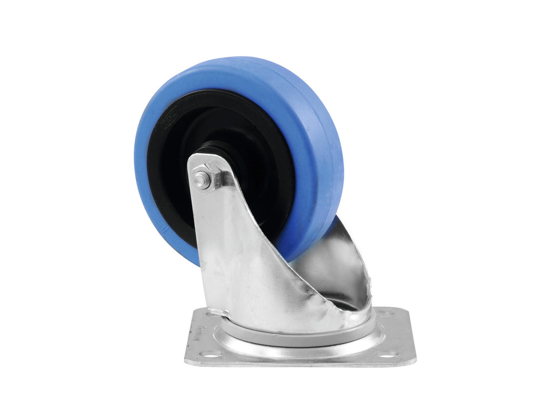 ROADINGER Rueda giratoria 100mm BLUE WHEEL azul claro