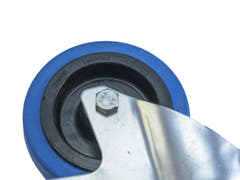 ROADINGER Rueda giratoria 100mm BLUE WHEEL azul claro
