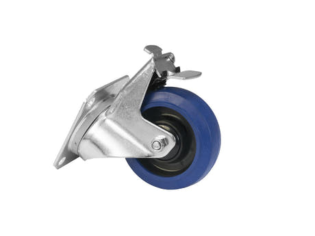 ROADINGER Rueda giratoria RD-100B 100mm azul con freno