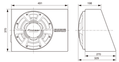 Pioneer TS-WX300A Subwoofer Activo con Amplificador Clase D Integrado