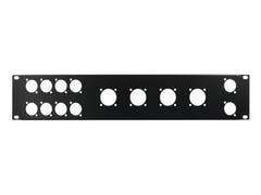 OMNITRONIC panel frontal Z-19 8x D-Type/4xNL8/T 2U