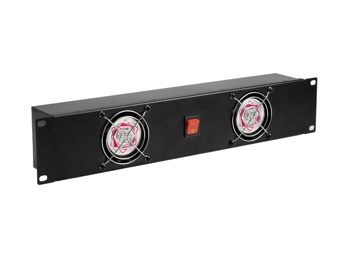 OMNITRONIC Panel frontal Z-19 con 2 ventiladores cableados 2U