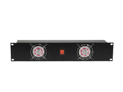 OMNITRONIC Panel frontal Z-19 con 2 ventiladores cableados 2U