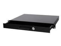 OMNITRONIC Cajón de rack con cerradura 1U