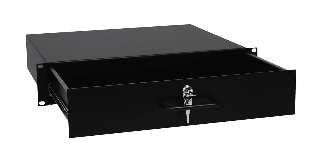OMNITRONIC Cajón de rack con cerradura 2U