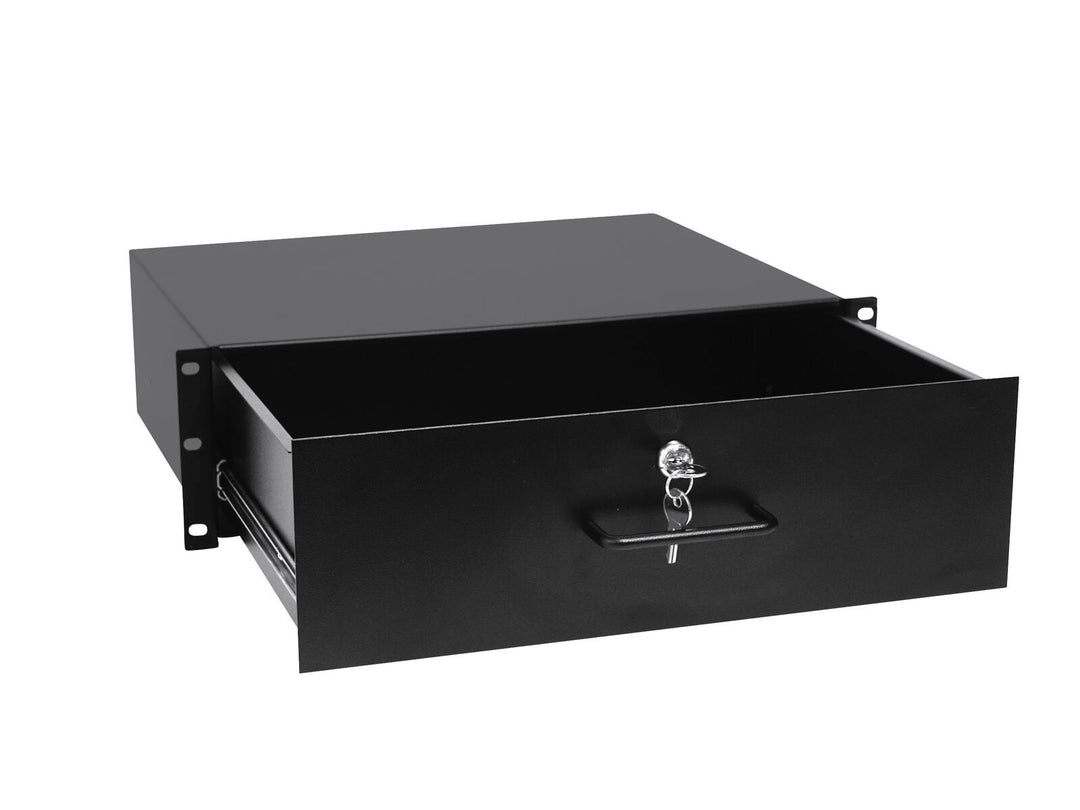 OMNITRONIC Cajón de rack con cerradura 3U