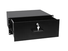 OMNITRONIC Cajón de rack con cerradura 4U