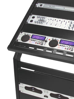 Soporte de rack OMNITRONIC 12U/10U ajustable con ruedas
