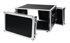 ROADINGER Effect Rack CO DD, 6U, 38cm de profundidad, negro