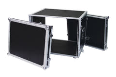 ROADINGER Effect Rack CO DD, 8U, 38cm de profundidad, negro