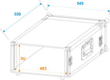 ROADINGER Amplifier Rack PR-1, 3U, 47cm deep
