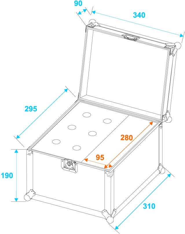 Micrófono Flightcase Road 6 (Negro)