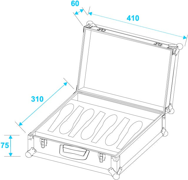 Micrófono Flightcase Road 7 (Negro)
