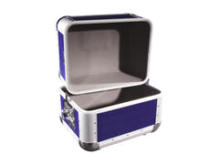ROADINGER Record Case ALU 50/50, redondeado, azul oscuro