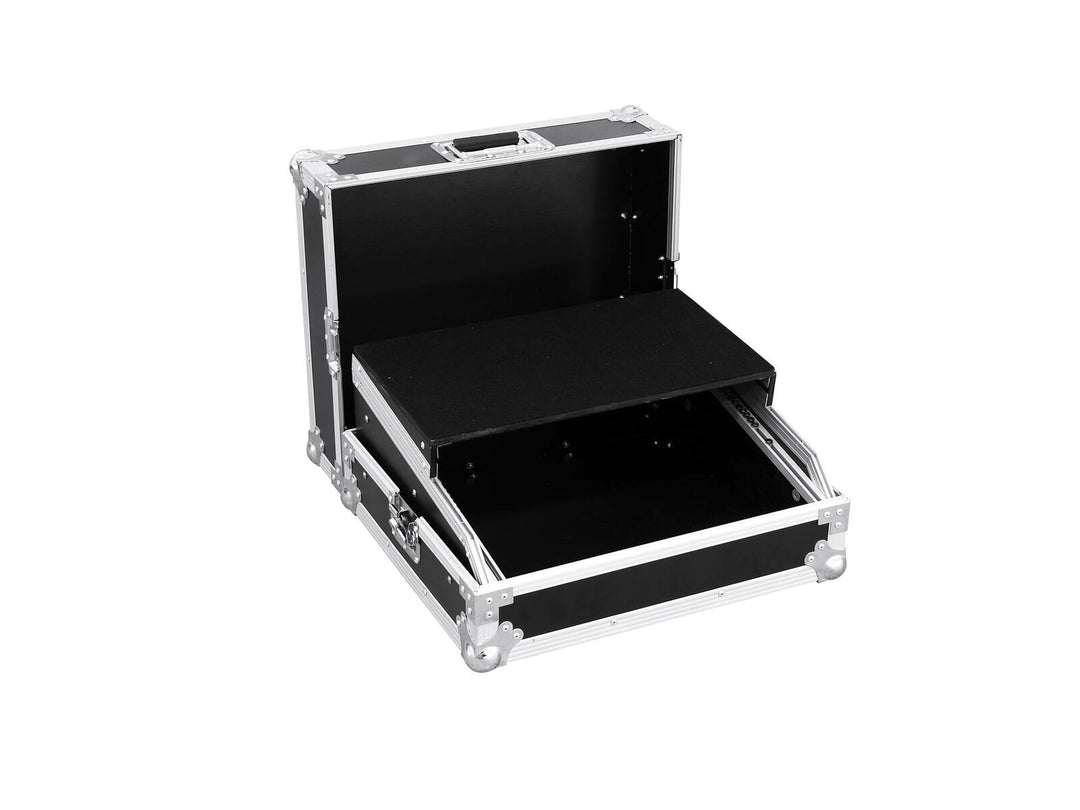 ROADINGER Funda para mezclador Pro LS-19 con bandeja para portátil, negra