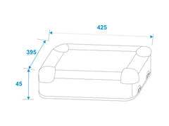 Estuche para CD ROADINGER ALU pulido para 100 CD