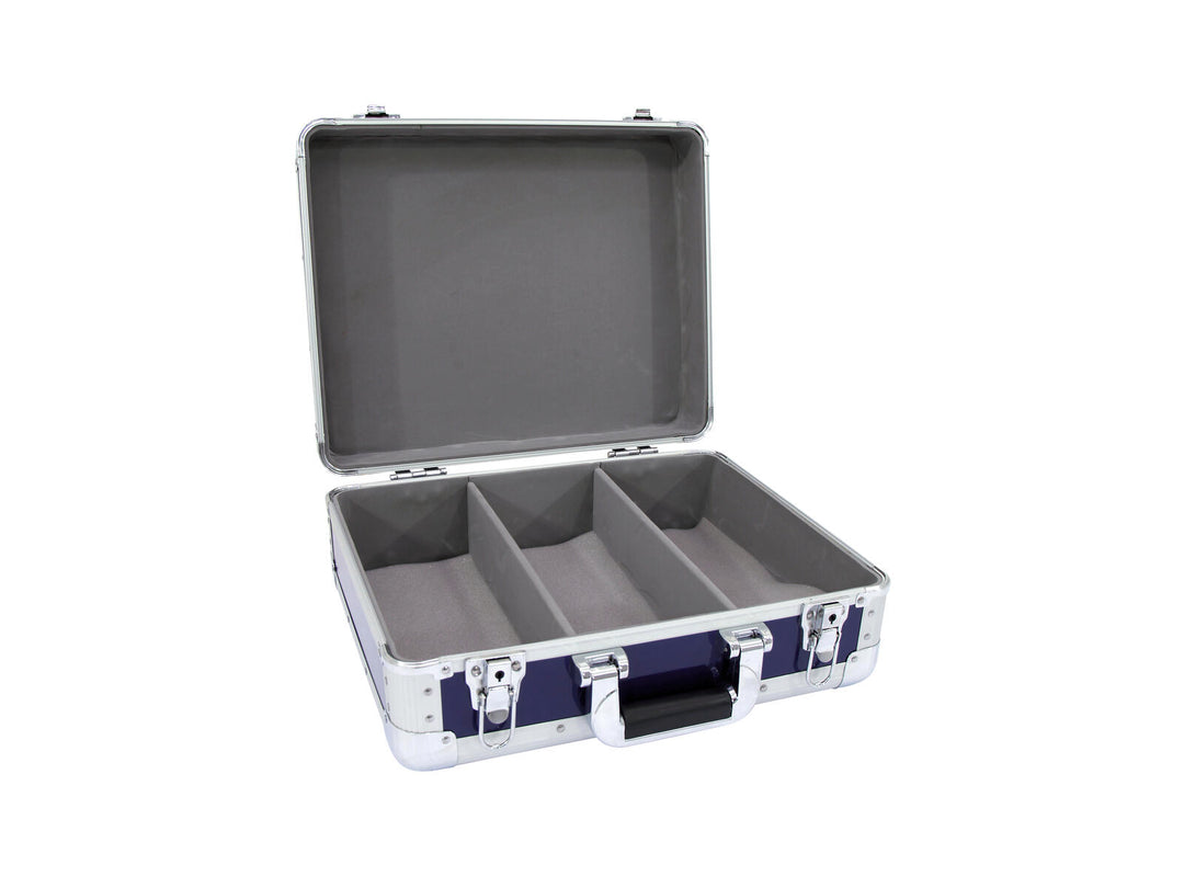ROADINGER Estuche de CD ALU digital con reserva redondeada azul