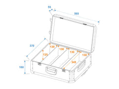 ROADINGER case para CD negro para 120 CD con carrito