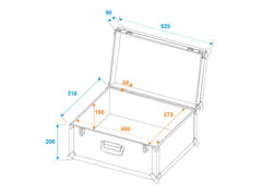 ROADINGER Universal Case Tour Pro 52x29x32 negro