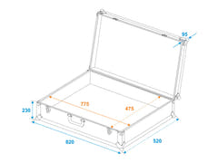ROADINGER Estuche universal Tour Pro 82x32x52 negro