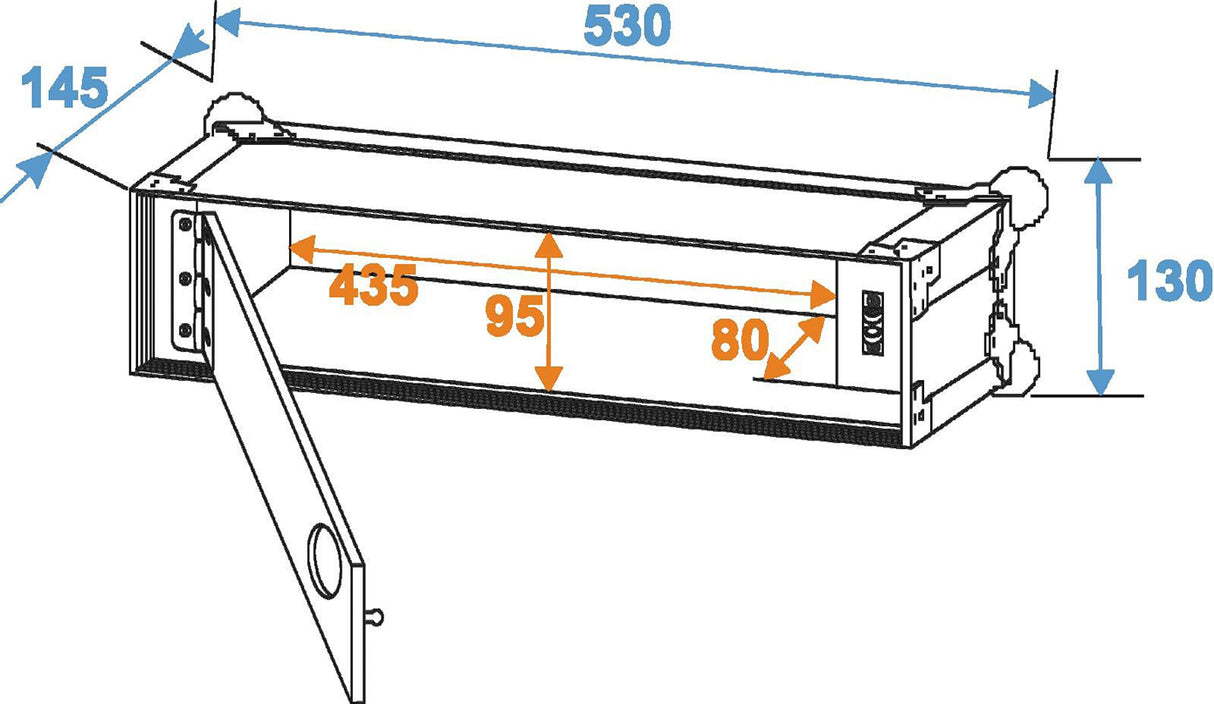 Flightcase para sistemas de Micrófonos inalámbricos