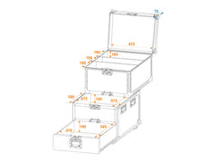 ROADINGER Estuche universal Roadie con ruedas
