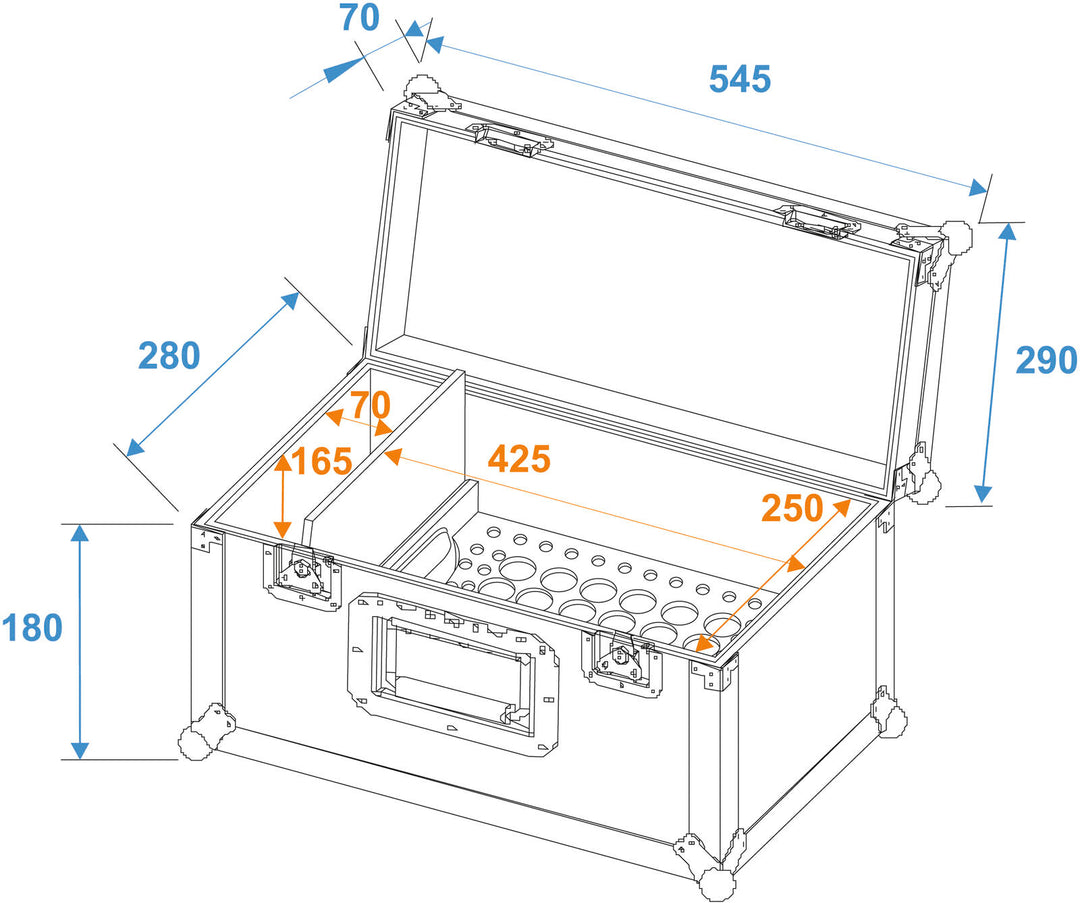 ROADINGER UKAC-50 estuche adaptador de cono universal