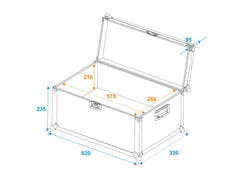 ROADINGER Estuche de transporte universal 60x30x30cm