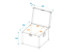 ROADINGER case de transporte universal 40x40x30cm