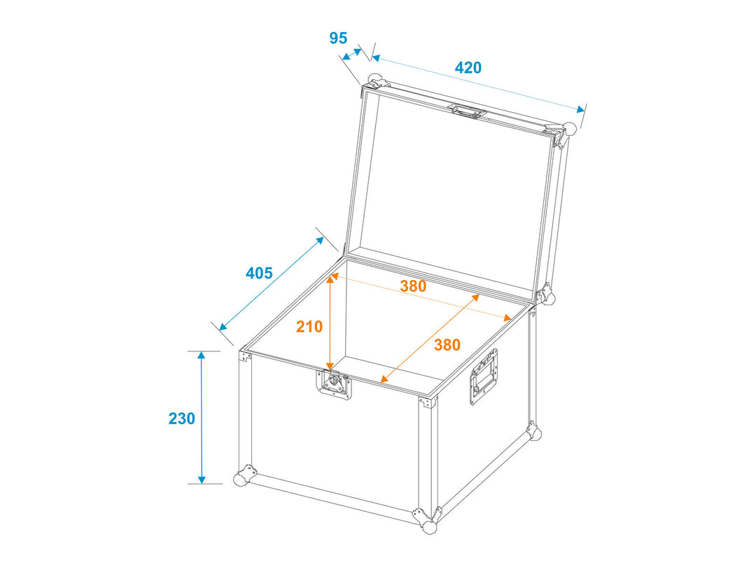 ROADINGER case de transporte universal 40x40x30cm