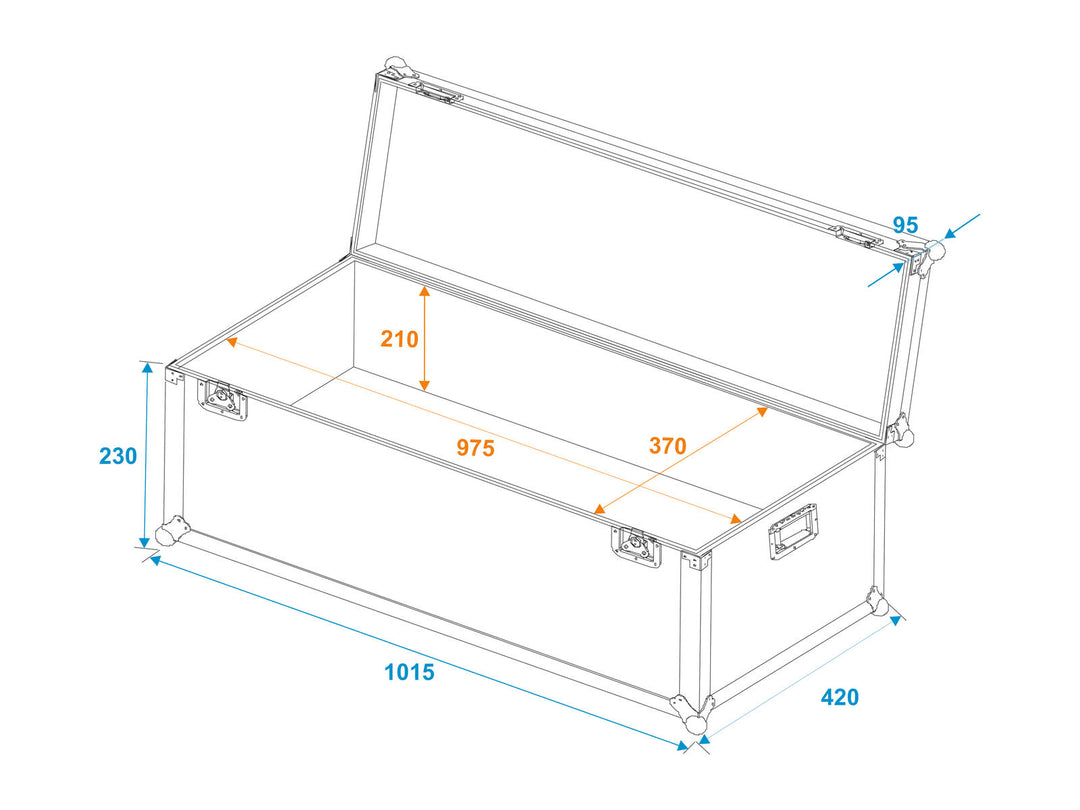 ROADINGER Maleta de transporte universal 100x40x30cm