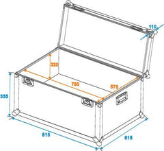 Eurolite Flightcase de Transporte (81 x 61 x 45cm)