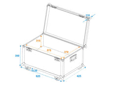 ROADINGER Estuche de transporte universal 60x40cm con ruedas