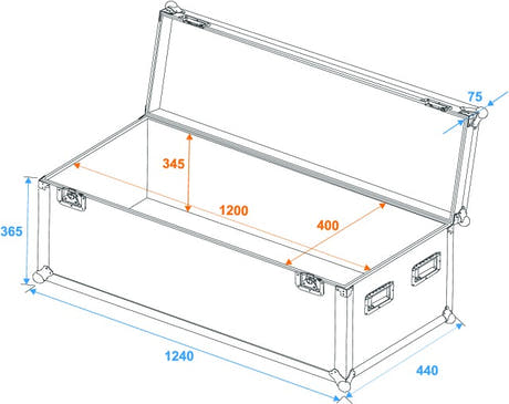 Eurolite Flightcase Pro (W:120 x D:40 x H40cm)