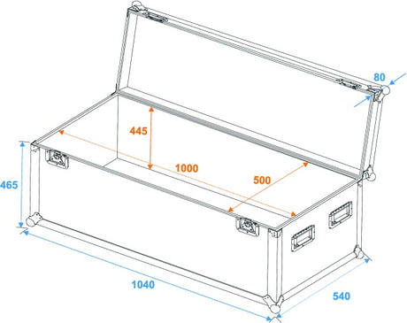 Eurolite Flightcase Pro (W:100 x D:50 x H50cm)