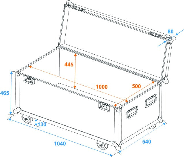 Eurolite Flightcase Pro con Ruedas (100 x 50 x 50cm)