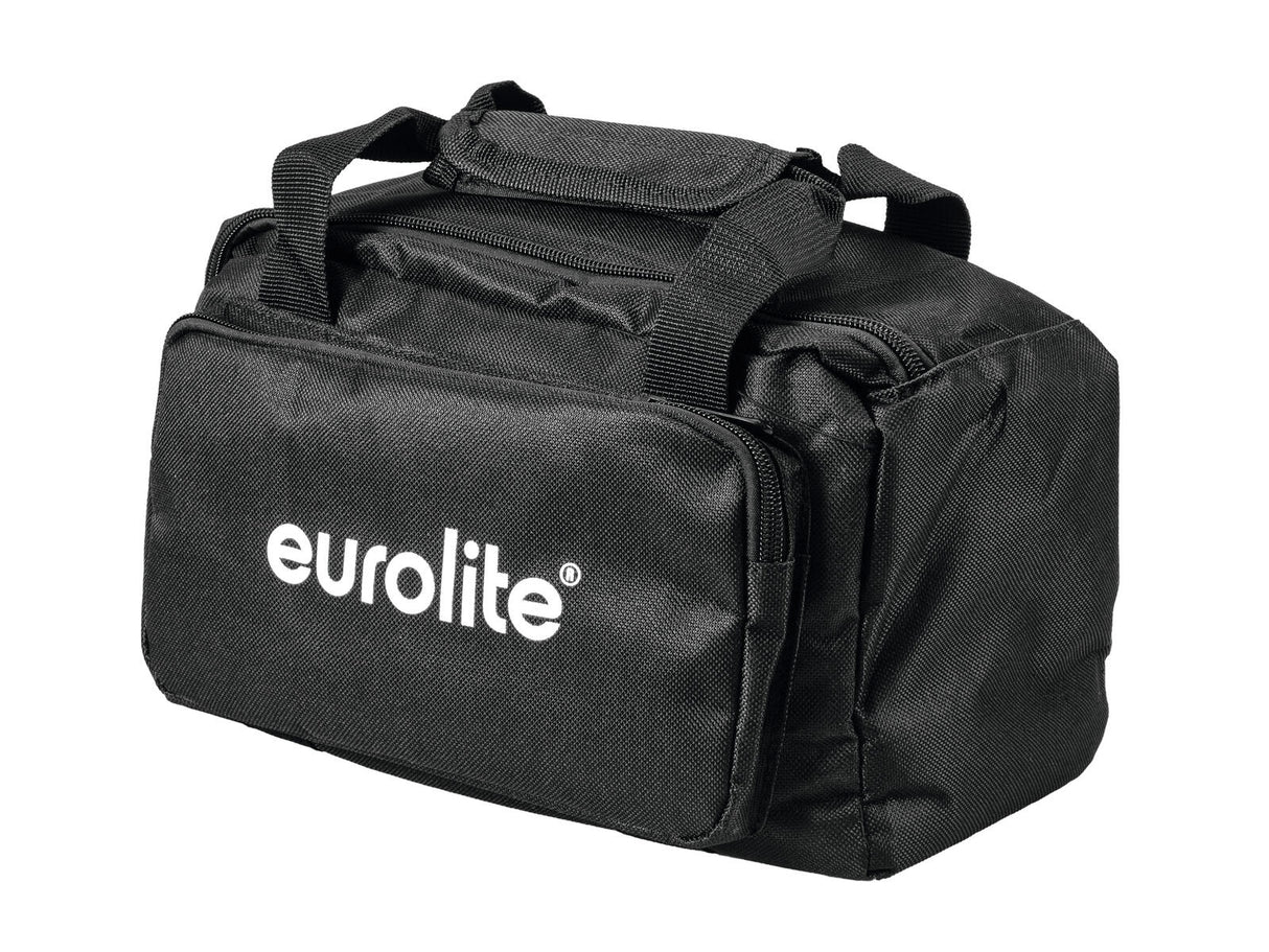 EUROLITE Set 4x AKKU Flat Light 3 bk + Charger + Soft Bag